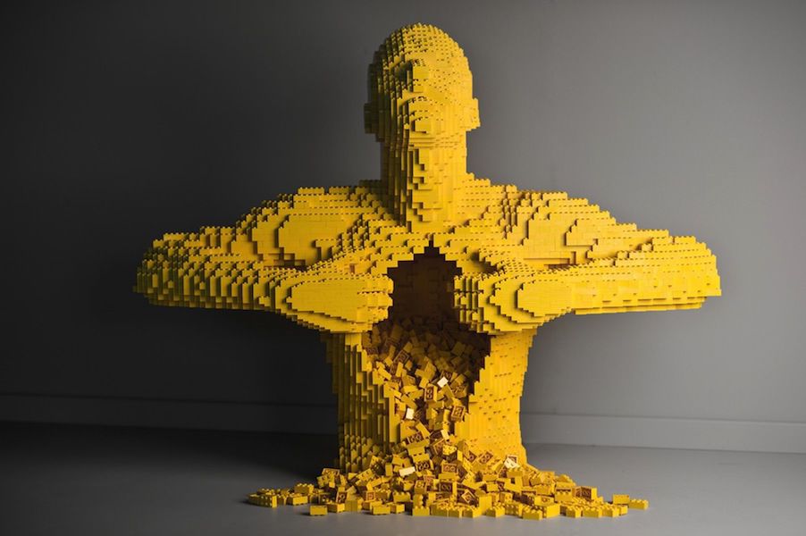 "Yellow" by Nathan Sawaya